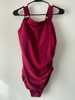 Aqua Green Asymmetrical Shoulder One Piece Swimsuit